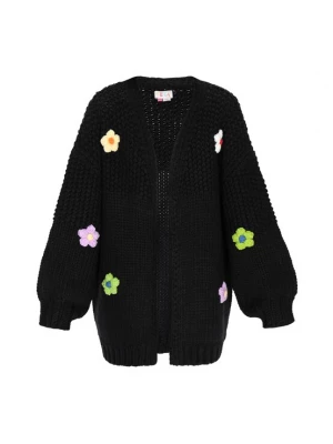 Foto van product IZIA Oversized vest 'Fashion Look' lichtgeel / lichtgroen / lavendel / zwart