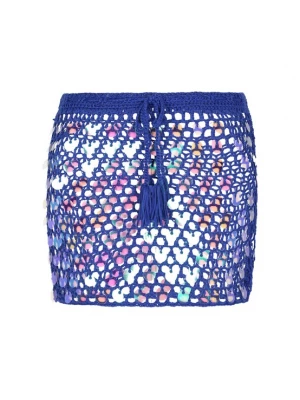 Foto van product IZIA Rok kobaltblauw / zilver