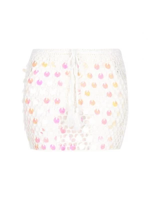 Foto van product IZIA Rok oranje / donkerroze / offwhite