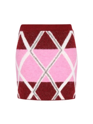 Foto van product IZIA Rok rosa / bourgogne / wit
