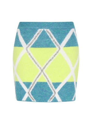 Foto van product IZIA Rok turquoise / lichtgroen / wit
