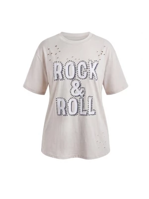 Foto van product IZIA Shirt lichtgrijs / zwart / offwhite