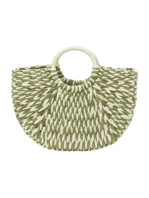 Foto van product IZIA Strandtas beige / groen