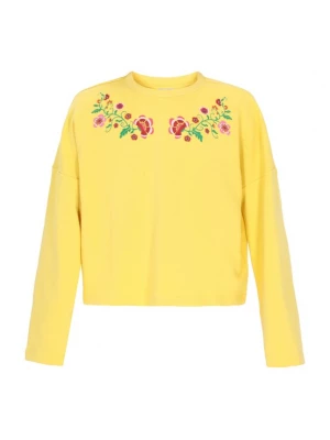 Foto van product IZIA Sweatshirt 'Boho' geel / groen / donkeroranje / pink