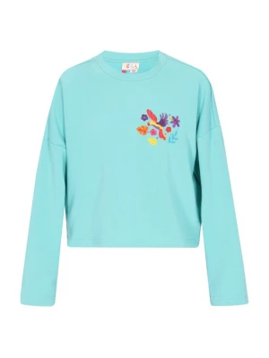 Foto van product IZIA Sweatshirt 'Boho' turquoise / geel / donkerlila / rood