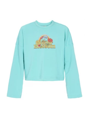 Foto van product IZIA Sweatshirt 'Boho' turquoise / goudgeel / rosa / kersrood