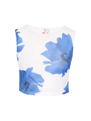 Foto van product IZIA Top turquoise / wit