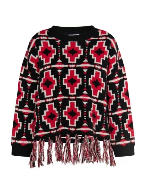 Foto van product IZIA Trui 'Hoona' rood / zwart / wit