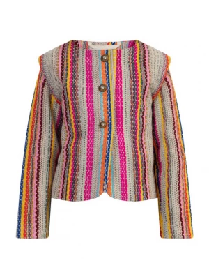 Foto van product IZIA Tussenjas beige / blauw / geel / pink