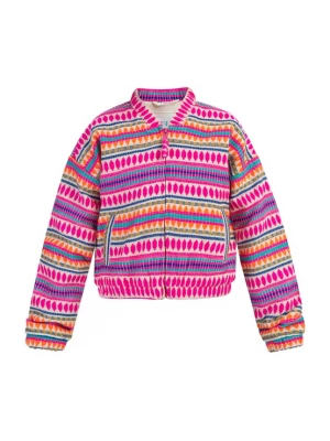 Foto van product IZIA Tussenjas blauw / oranje / pink / wit