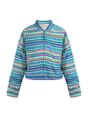 Foto van product IZIA Tussenjas blauw / pink / wit