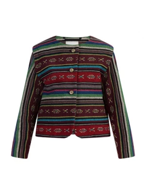 Foto van product IZIA Tussenjas bruin / groen / rood / zwart