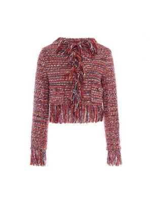 Foto van product IZIA Tussenjas lichtbeige / oranje / rood / zwart