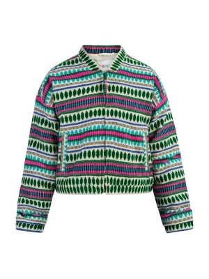 Foto van product IZIA Tussenjas turquoise / groen / pitaja roze
