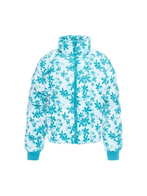 Foto van product IZIA Winterjas turquoise / wit