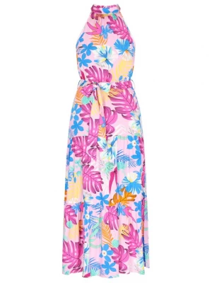 Foto van product IZIA Zomerjurk blauw / oranje / pink / rosé