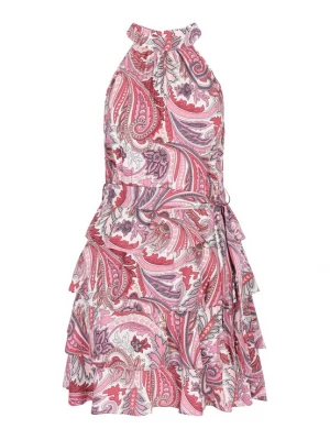 Foto van product IZIA Zomerjurk 'Festival' grijs / rosa / rood / wit