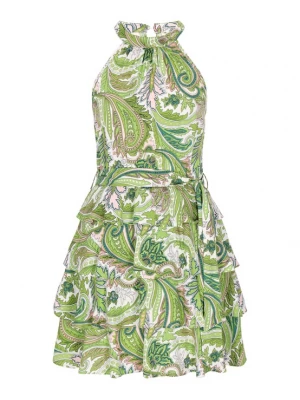 Foto van product IZIA Zomerjurk 'Festival' petrol / kiwi / rosa / wit