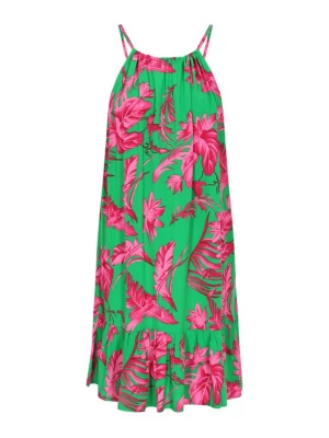 Foto van product aleida Zomerjurk groen / pink / magenta