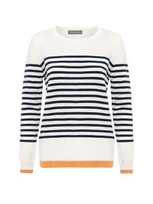 Foto van product Jacey Quinn Trui marine / lichtoranje / wit