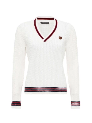 Foto van product Jacey Quinn Trui navy / karmijnrood / offwhite