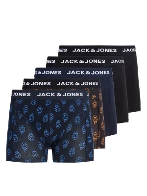 Foto van product JACK & JONES Boxershorts blauw / oranje / zwart / wit