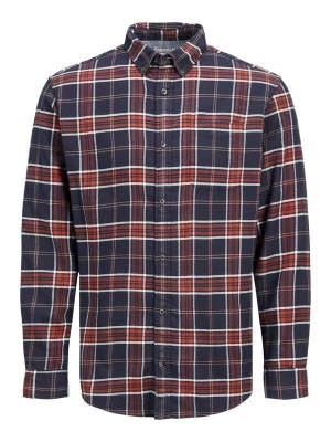 Foto van product JACK & JONES Overhemd 'Classic' navy / abrikoos / rood / wit