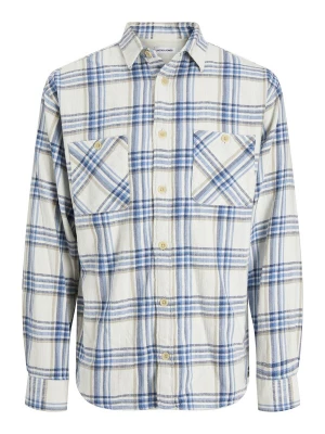 Foto van product JACK & JONES Overhemd 'JJEMichael' blauw / marine / taupe / offwhite