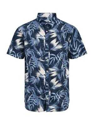 Foto van product JACK & JONES Overhemd 'JJHonolulu' navy / smoky blue / wit