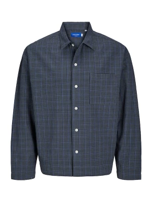 Foto van product JACK & JONES Overhemd 'JORROXBURY' azuur / grijs / zwart