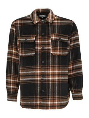 Foto van product Jack & Jones Plus Overhemd 'JJEBradley Ollie' ombergrijs / donkerbruin / wit