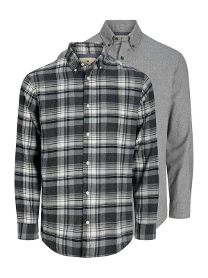 Foto van product Jack & Jones Premium Overhemd 'JPRBLUBARKLEY ' grijs / zwart / wit