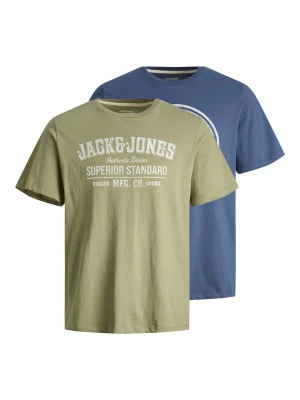Foto van product JACK & JONES Shirt 'JJEJeans' donkerblauw / lichtgrijs / olijfgroen