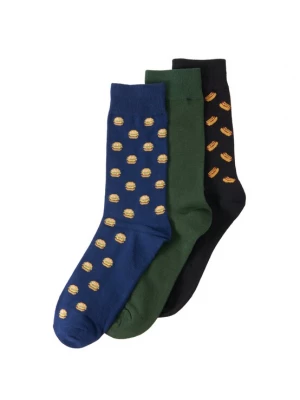 Foto van product JACK & JONES Sokken 'JACLANDO FOOD' enziaan / pueblo / olijfgroen / zwart