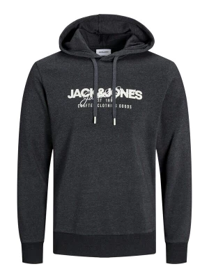 Foto van product JACK & JONES Sweatshirt 'JJAlvis' zwart gemêleerd / wit