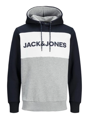 Foto van product JACK & JONES Sweatshirt nachtblauw / grijs gemêleerd / wit
