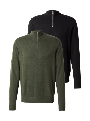 Foto van product JACK & JONES Trui 'JJEEMIL' olijfgroen / zwart