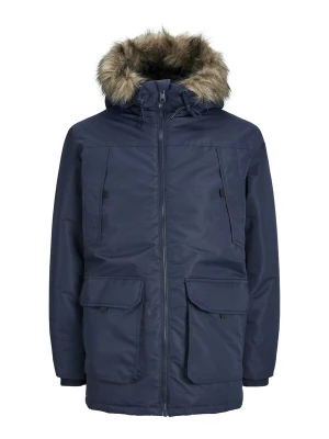 Foto van product JACK & JONES Winterparka 'JJEConstruct' donkerblauw / lichtbruin
