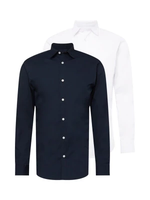 Foto van product JACK & JONES Zakelijk overhemd 'JJJoe' navy / wit