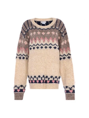 Foto van product Jalene Trui beige gemêleerd / navy / lichtbruin / rosa