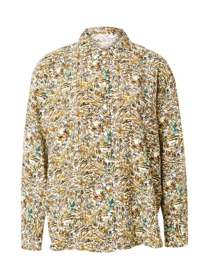 Foto van product JDY Blouse 'JDYELIA' crème / cognac / olijfgroen / zwart