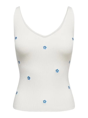 Foto van product JDY Gebreide top 'JDYNANNA' azuur / geel / wit