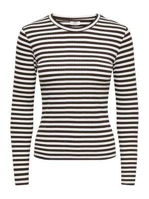 Foto van product JDY Shirt 'JDYFRANSISKA' donkerbruin / wit