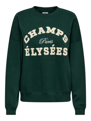 Foto van product JDY Trui 'JDYMESA L / S O-NK EMB SWEAT' donkergroen