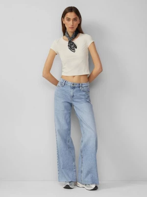 Foto van product Jeans Catie / slim fit / mid rise / wide leg | QS x Vanessa Mai blauw