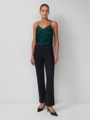 Foto van product Jeans / normale pasvorm / hoog model / wijduitlopende pijpen / met edelstenen s.Oliver grijs