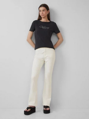 Foto van product Jeans Reena / slim fit / high rise / flared leg QS crème