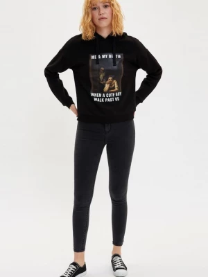 Foto van product Jeans Skinny Fit DeFacto antraciet