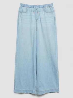 Foto van product Jeans WIDE LEG / Regular Fit / Hoog model / Wijde pijpen / Elastische tailleband s.Oliver blauw