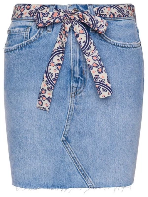 Foto van product Jeansrok Superdry lichtblauw denim